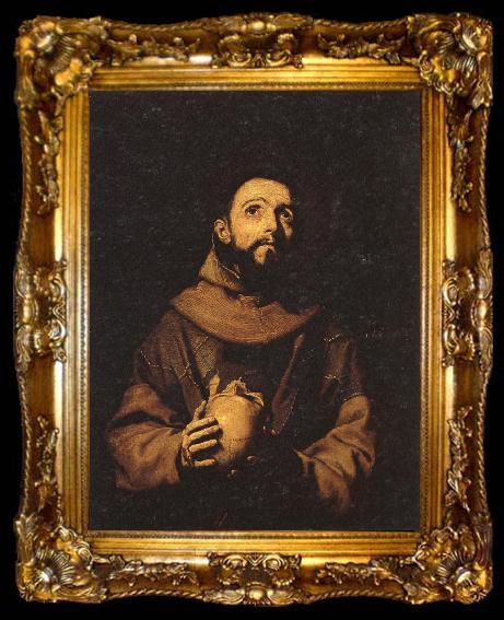 framed  Jusepe de Ribera St.Francis, ta009-2